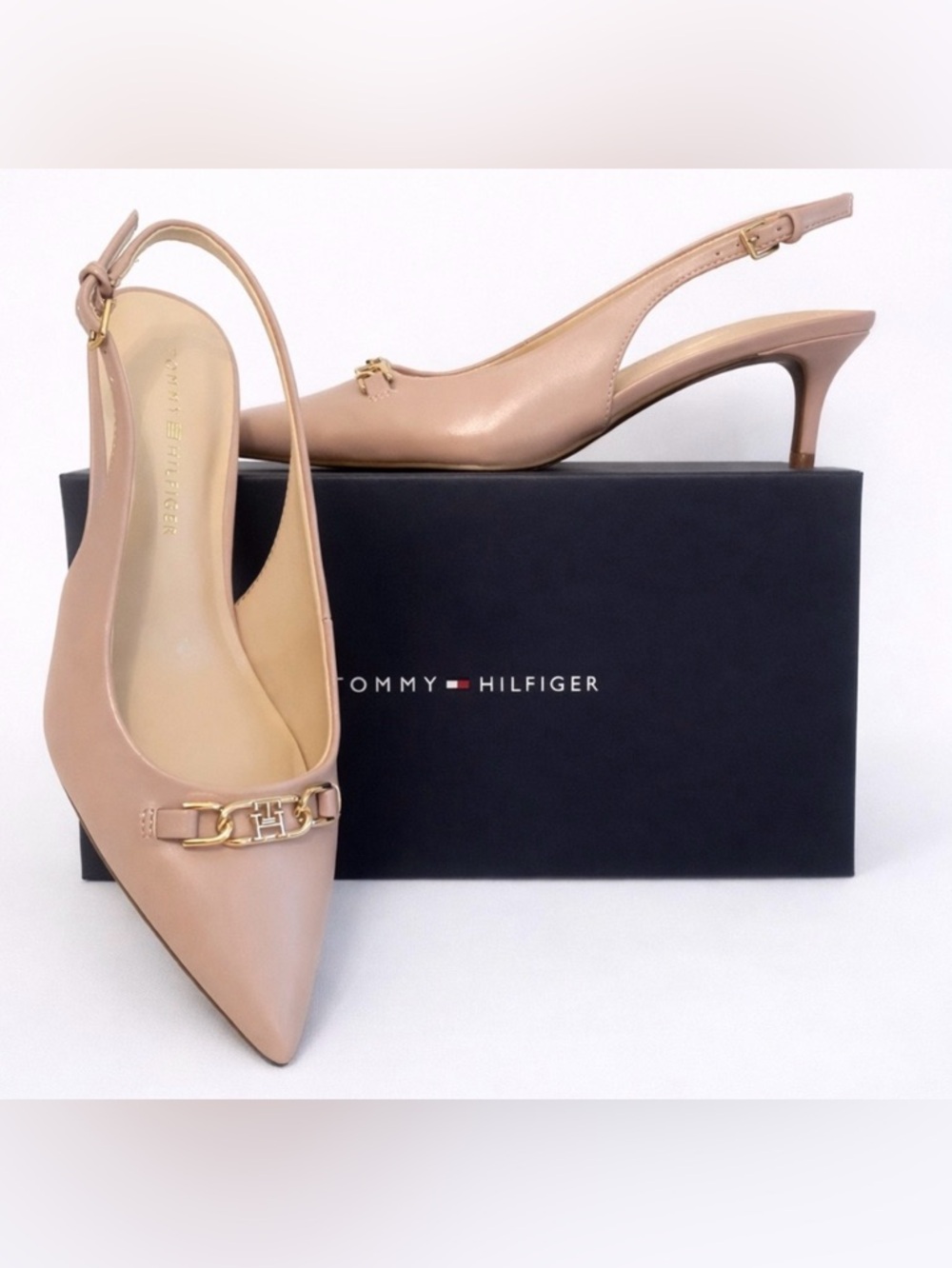 Tommy Hilfiger • “Tienna” Buckle Slingback Heels *NEW IN BOX*